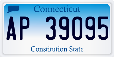 CT license plate AP39095