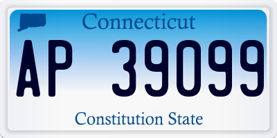 CT license plate AP39099
