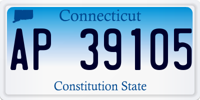 CT license plate AP39105