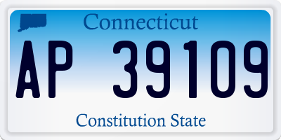 CT license plate AP39109