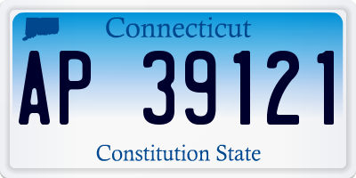 CT license plate AP39121