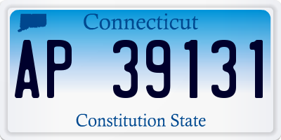 CT license plate AP39131