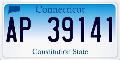 CT license plate AP39141