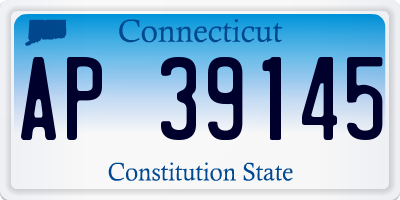 CT license plate AP39145