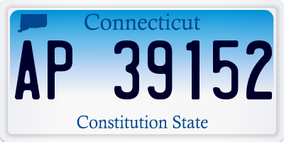 CT license plate AP39152