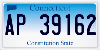CT license plate AP39162