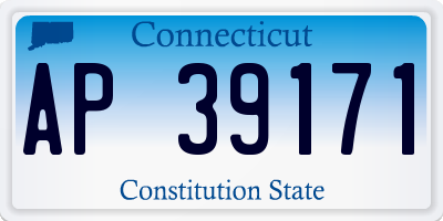 CT license plate AP39171