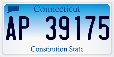 CT license plate AP39175