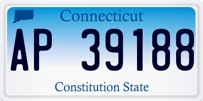 CT license plate AP39188