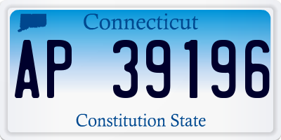 CT license plate AP39196
