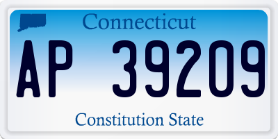 CT license plate AP39209