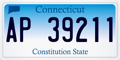 CT license plate AP39211