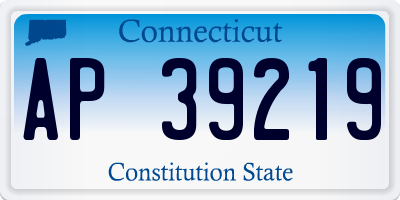 CT license plate AP39219