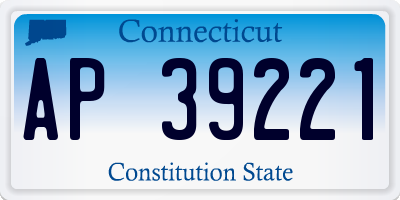 CT license plate AP39221