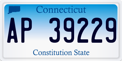 CT license plate AP39229