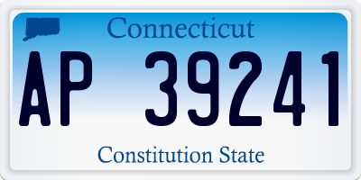 CT license plate AP39241