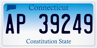 CT license plate AP39249