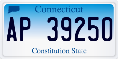 CT license plate AP39250