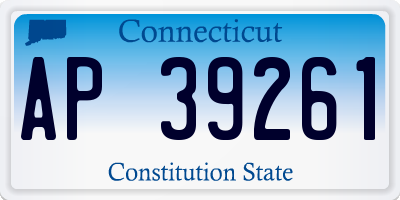 CT license plate AP39261