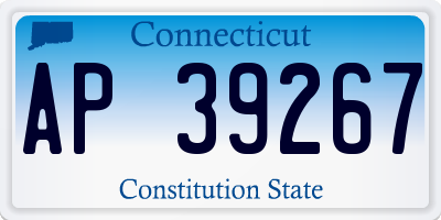 CT license plate AP39267
