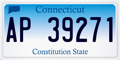 CT license plate AP39271