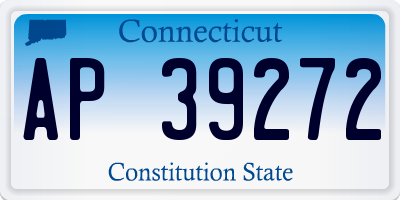 CT license plate AP39272