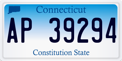 CT license plate AP39294