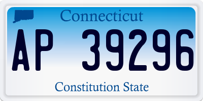 CT license plate AP39296
