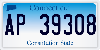 CT license plate AP39308