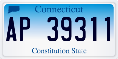 CT license plate AP39311