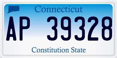 CT license plate AP39328