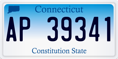 CT license plate AP39341