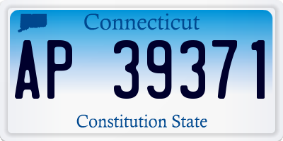 CT license plate AP39371