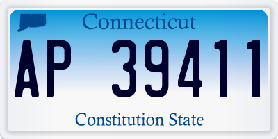 CT license plate AP39411