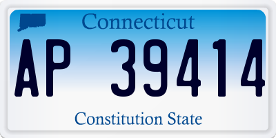 CT license plate AP39414