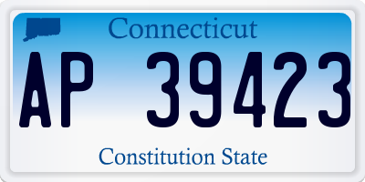 CT license plate AP39423