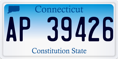 CT license plate AP39426