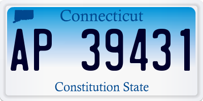 CT license plate AP39431