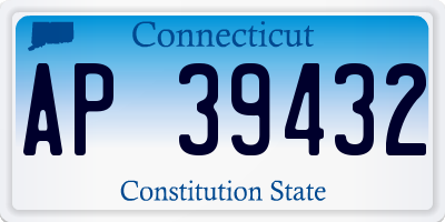 CT license plate AP39432