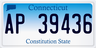 CT license plate AP39436