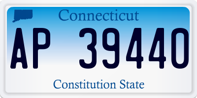 CT license plate AP39440