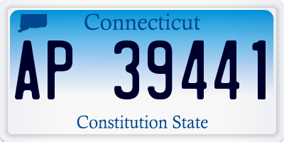 CT license plate AP39441