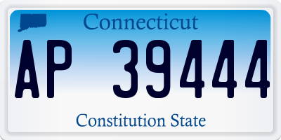 CT license plate AP39444