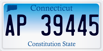 CT license plate AP39445