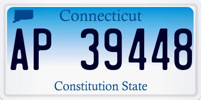 CT license plate AP39448