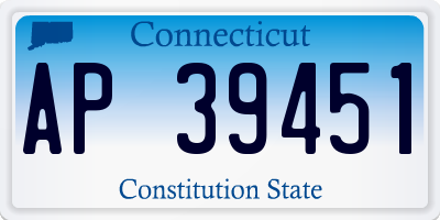 CT license plate AP39451