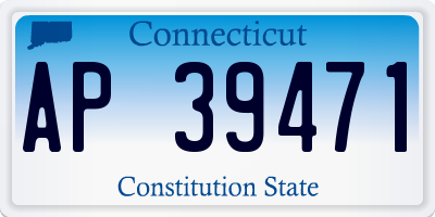 CT license plate AP39471