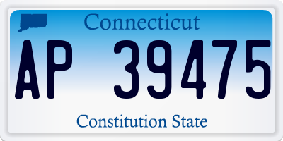 CT license plate AP39475