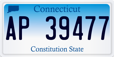 CT license plate AP39477
