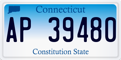 CT license plate AP39480